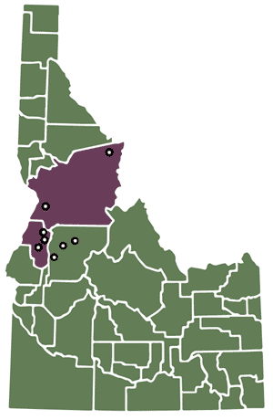 Map of Idaho